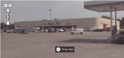 Not an over head view, but you can clearly see the same entrance as the other two and the round corners.